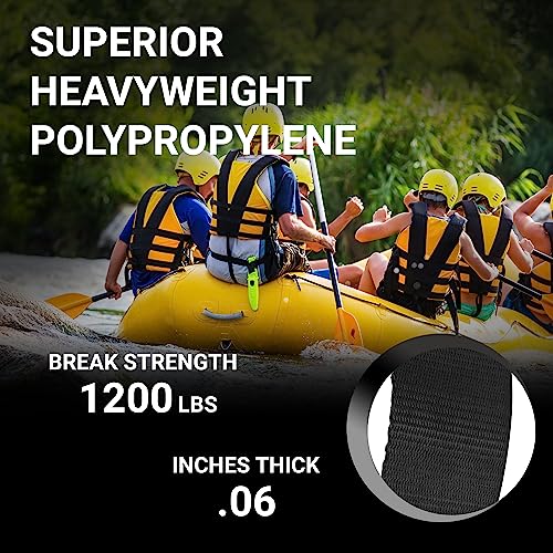 Strapworks Heavyweight Polypropylene Webbing - Heavy Duty Poly Strapping for Outdoor DIY Gear Repair, 1.5 Inches