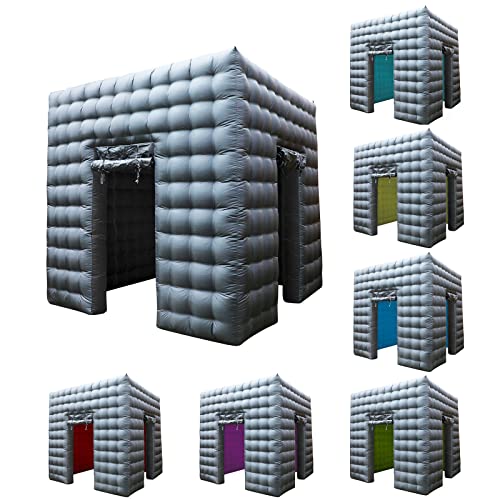 Inflatable Photo Booth 2 Doors,Xmaybang Large Inflatable Tent (9.2 X 9.2 Ft) with Led Lights,Use in Advertising, Bars, Eve...