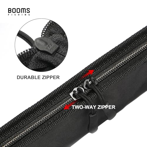 Booms Fishing PB1 Fishing Rod Case, Portable Folding Fishing Pole Case, Fishing Spinning Rod Bag, Store Up to 2 Fishing Po...