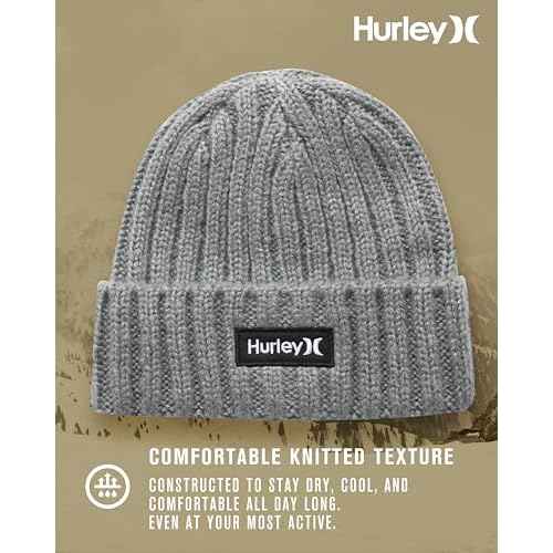 Hurley Men¡¯s Winter Hat ? Eagle Flats Cuffed Beanie