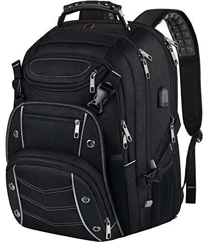 VECKUSON 18.4 Laptop Backpack for unisex, 60L Extra Large Gaming Laptops Back Bag with USB Charger Port,TSA Friendly Fligh...