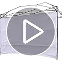 Canopy Sunwall Sidewall Gazebos Tent Waterproof for 10x10ft Pop up Canopy Straight Leg Gazebos Outdoor Instant Canopies 1 ...