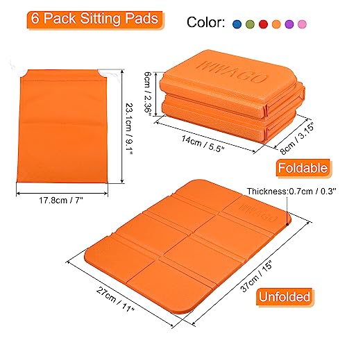 PATIKIL Foldable Cushion Seat Camping Sitting Pad Small Waterproof XPE Foam Outdoor Sitting Mats for Picnic Hiking Stadium...