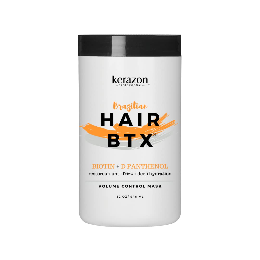 KERAZON Brazilian Hair BTX Treatment mask 32oz 946ml provides repair for damaged, dry, smoothing. New packaging, original formul