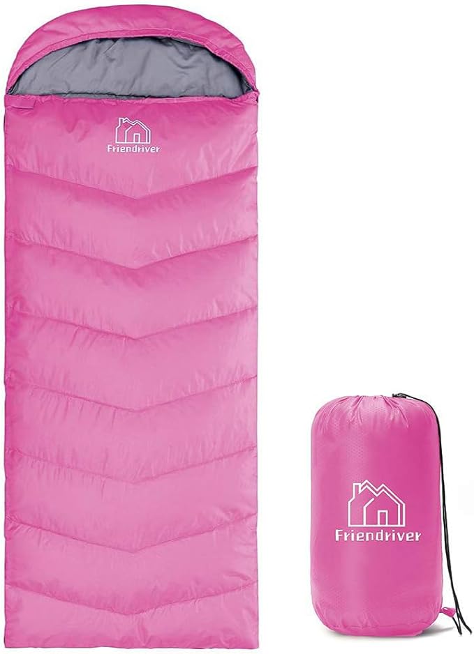 Friendriver XL Size Upgraded Version of Camping Sleeping Bag 4 Seasons Warm and Cool, Lighter Weight, Adults and Children ...