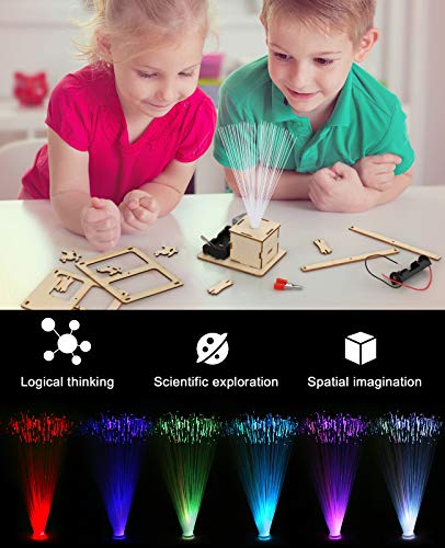 Poraxy 4 in 1 STEM Kits for Kids Age 8-10, Science STEM Projects for Kids 8-12, 3D Puzzles, Educational Craft Building Toy...