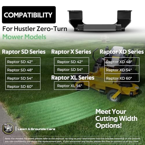 123292 Transmission Cross Brace Kit, New Upgraded Thicker Cross Bar for Hustler Mower Models, Service Kit
