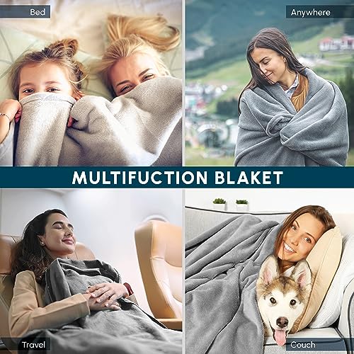Elegant Comfort Ultra Soft Print Flannel Fleece Bed Blanket, Cozy-Fuzzy Lightweight Bedspread Coverlet, All Season Decorat...