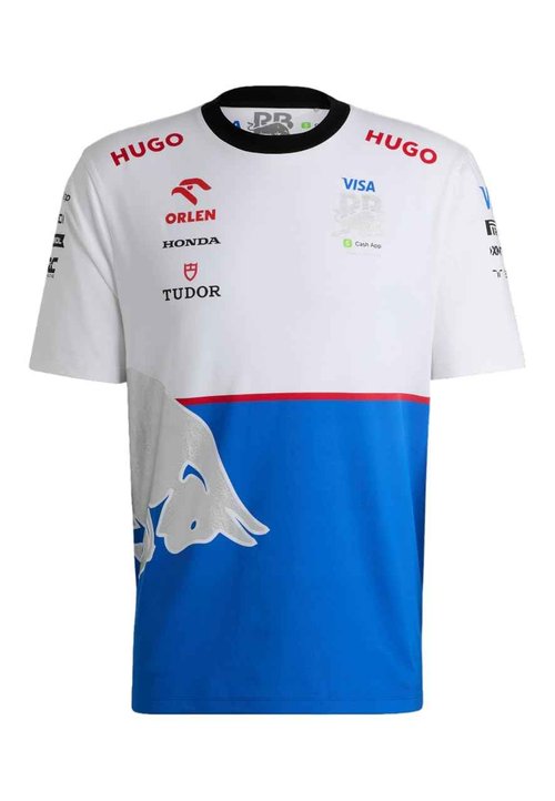HUGO, F1 2024 Racing Bull Team Driver Tshirt, Cobalt/White, XXXL