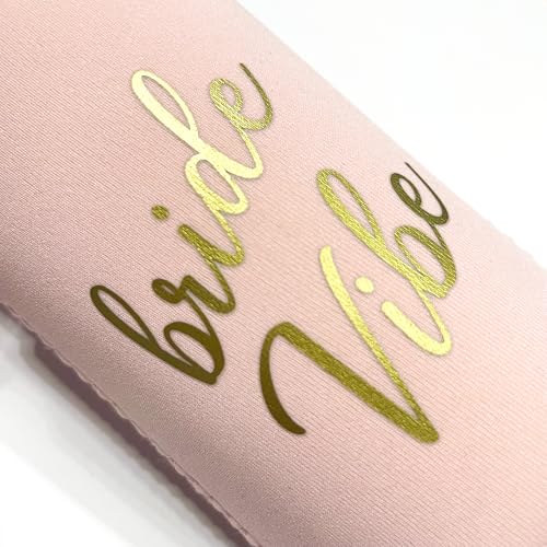LotsBuyLots Bride & Bride Vibe Bachelorette Party Can Coolers(10 Pack),Bridesmaid Can Sleeves,Insulated Neoprene Drink Hol...