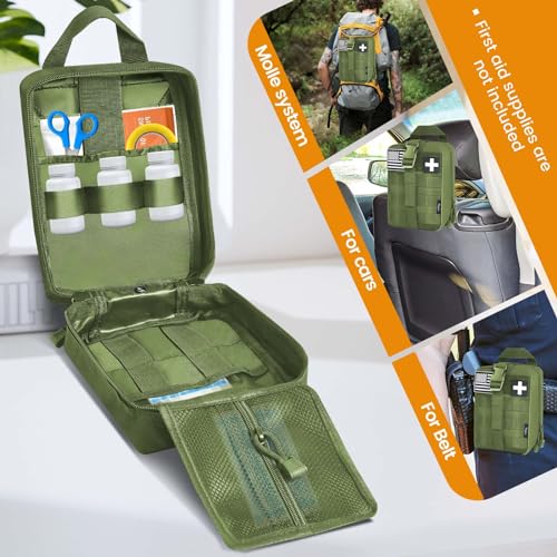 Haafoo Medical Molle Pouch Tactical - 1000D Nylon First Aid Pouch, Big Capacity EMT Pouch Utility, Heavy Duty Military Gra...