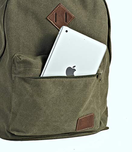 seemeroad Durable Canvas College Rucksack Laptop Excursion Backpack Travel Notebook School Backpack Bookbag For Men Women ...