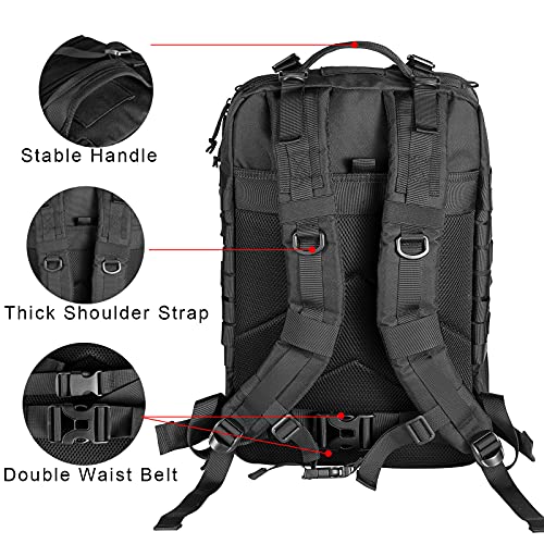 Himal Military Tactical Backpack - Large Army 3 Day Assault Pack Molle Bag Rucksack,40L