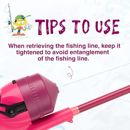Kids Fishing Pole, Telescopic Fishing Rod, Toddler Collapsible Fishing Rod and Reel Combo with Tackle Box, Fishing Line, B...