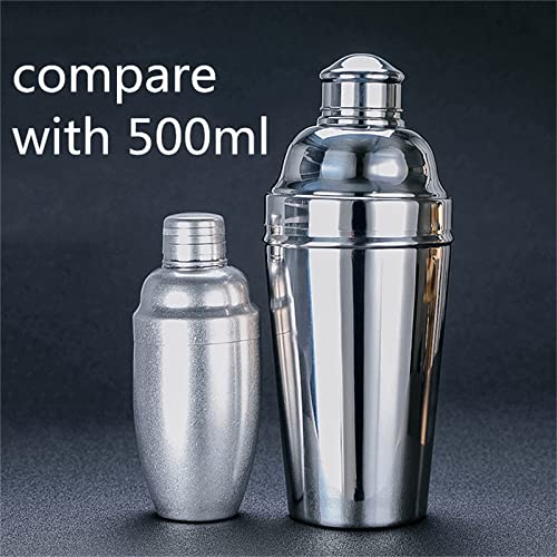 Stainless Steel Professional Cocktail Shaker - 60 oz Large Drink Shaker with Strainer for Bartending - Margarita Mixer