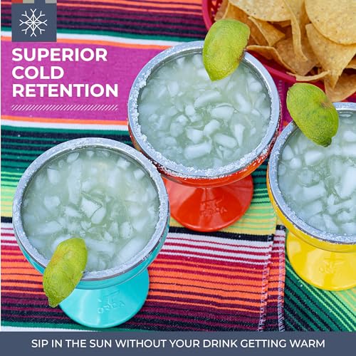 ORCA Rita | Temperature Insulated, Stainless Steel Margarita Glass, Lidded Tumbler for Cocktails, Wine & Cold Drinks — Str...
