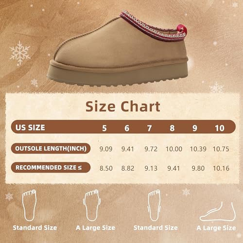 Home Slipper Platform Slippers for Women Indoor Outdoor Mini Boots Non-slip Plush Lining Slip On House Shoes