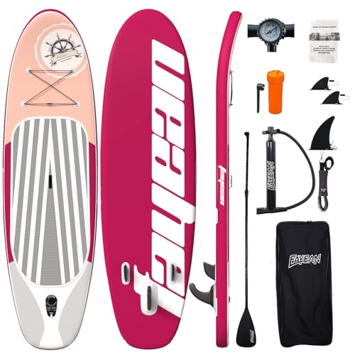 Inflatable Stand Up Paddle Board Non-Slip Deck, 11’×33”×6” Complete SUP Accessories for All Skill Levels, Wide Seat & Safe...