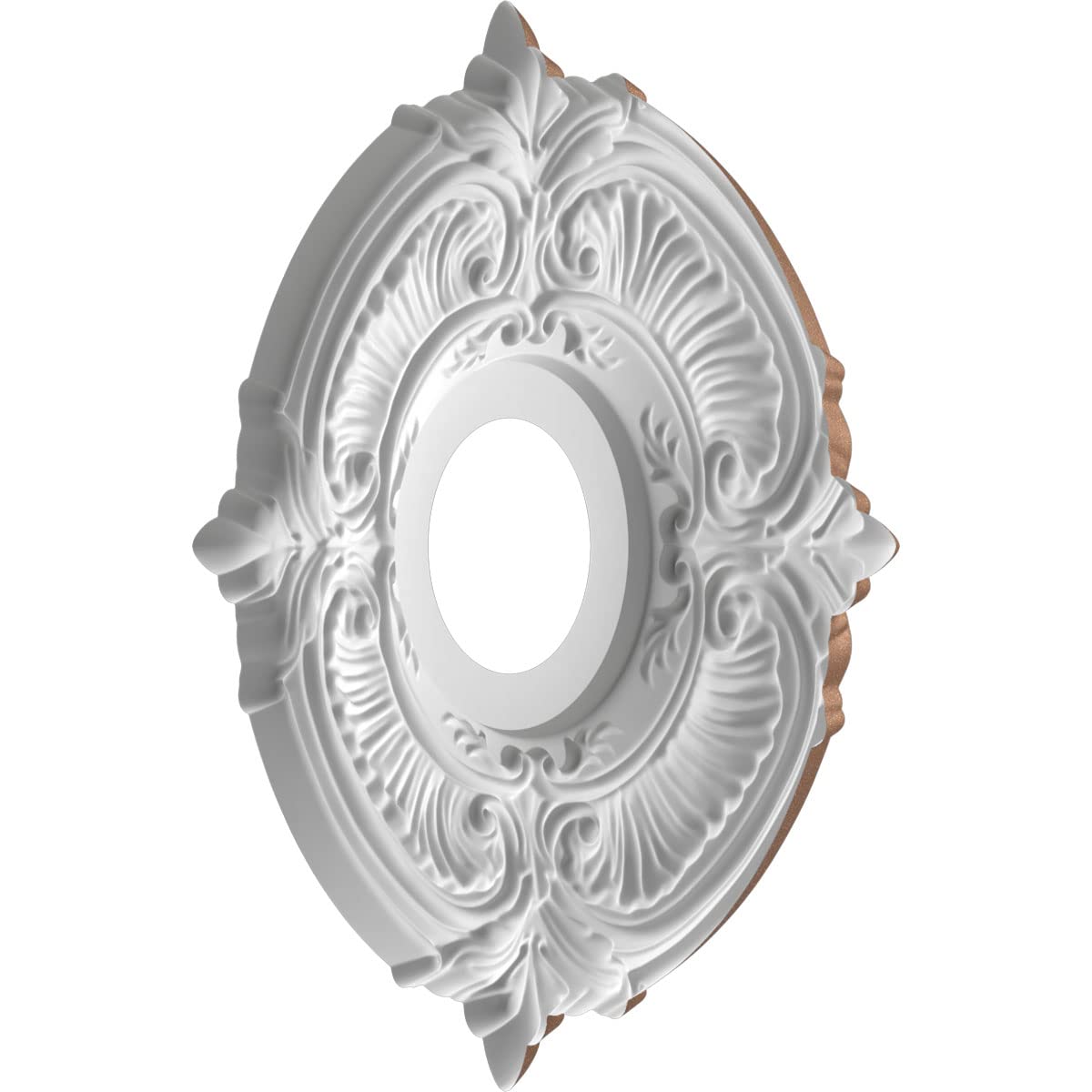 Ekena Millwork 13Od X 3 1/2Id X 3/4P Attica Thermoformed Pvc Ceiling Medallion (Fits Canopies Up To 5), Aged Copper