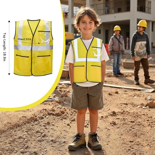 LOYO Kids Role Play Dress Up Clothes for 3-8 Years Old Play, 4 Sets Astronaut/Doctor/Fireman/Construction Costume for Kids...