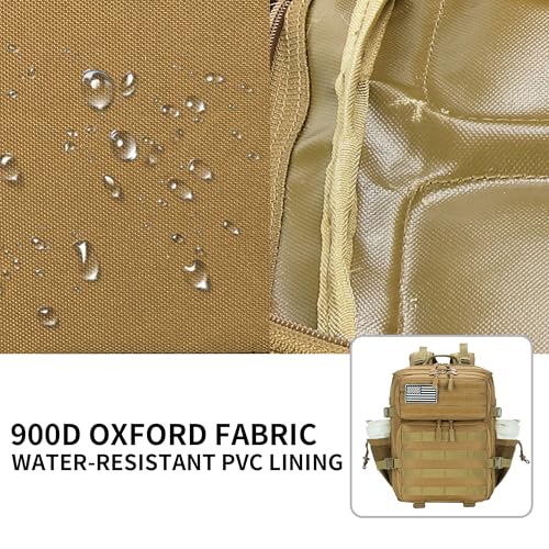 Lovelinks21 25L Military Tactical Backpack Small Assault Pack Molle Daypack for Men and Women for Work Travel Gym Outdoor ...