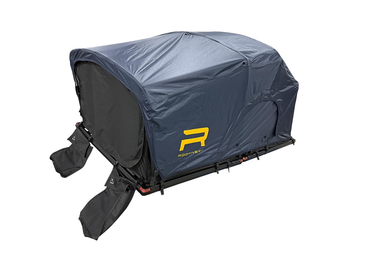 Roofnest Meadowlark Soft Shell Roof Top Tent for Car Camping and Overlanding, Lightweight, Waterproof, 2 Person Tent, Easy Assembly, Universal Mounting Brackets Included