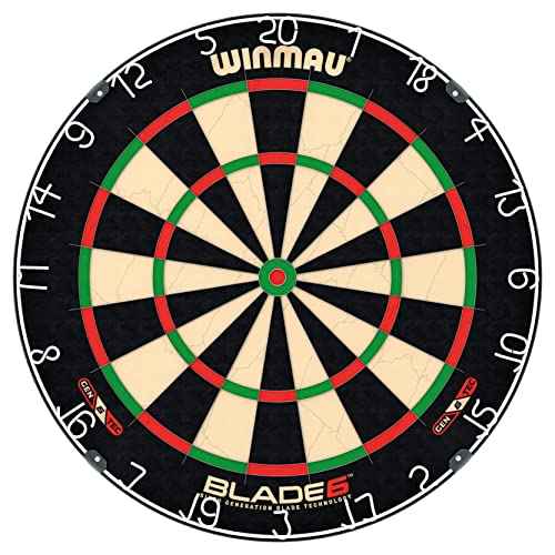 WINMAU Darts Blade 6 Professional Bristle Dartboard with Official Tournament Specifications | Endorsed by The PDC