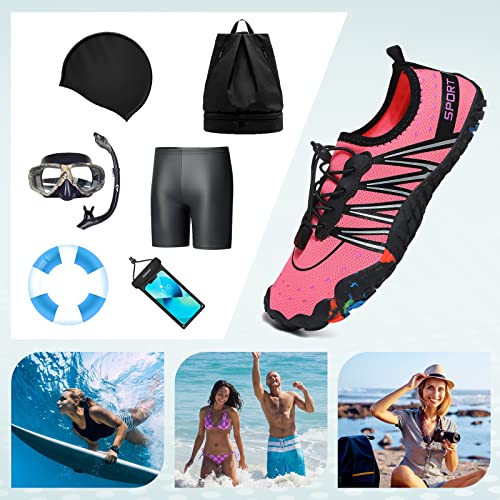 ziitop Water Shoes for Men Women Beach Barefoot Swim Rock Climbing Pool Shoes Socks, Anti-Slip Breathable Quick Dry Lightw...