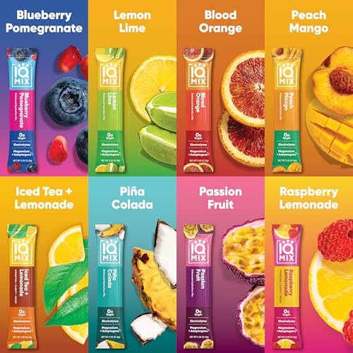 IQMIX Hydration Electrolyte Powder - 4-in-1 Formula for Hydration, Mental Clarity, Mood & Recovery - Sugar-Free, Keto Drin...