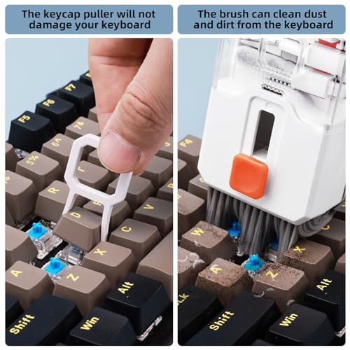 Keyboard Cleaning Kit Laptop Cleaner, 10-in-1 Computer Screen Cleaning Brush Tool, Multi-Function PC Electronic Cleaner Ki...