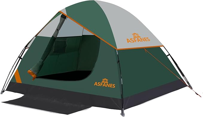 ASFANES 2-12 Person Tents for Camping Waterproof, Backpack Double Layer Tents, Perfect Picnics, Fishing and Backyard Camping