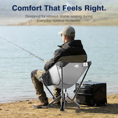 MTRVR Utility-Grade Folding Chair — Stable One-Piece Structure, Authorized Folding Structure Patent, Balanced Aluminum Sup...