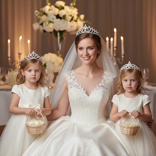 Yuanan 16 PCS Tiaras and Crowns for Women, Tiaras Bulk Princess Crowns Sparkly Rhinestone Tiara Set Tiara Headband for Wom...