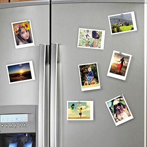 DIYMAG 8x3mm Small Refrigerator Magnets, 100Pcs Tiny Round Magnets for Crafts, Premium Brushed Nickel Fridge, Office Come with Storage Case