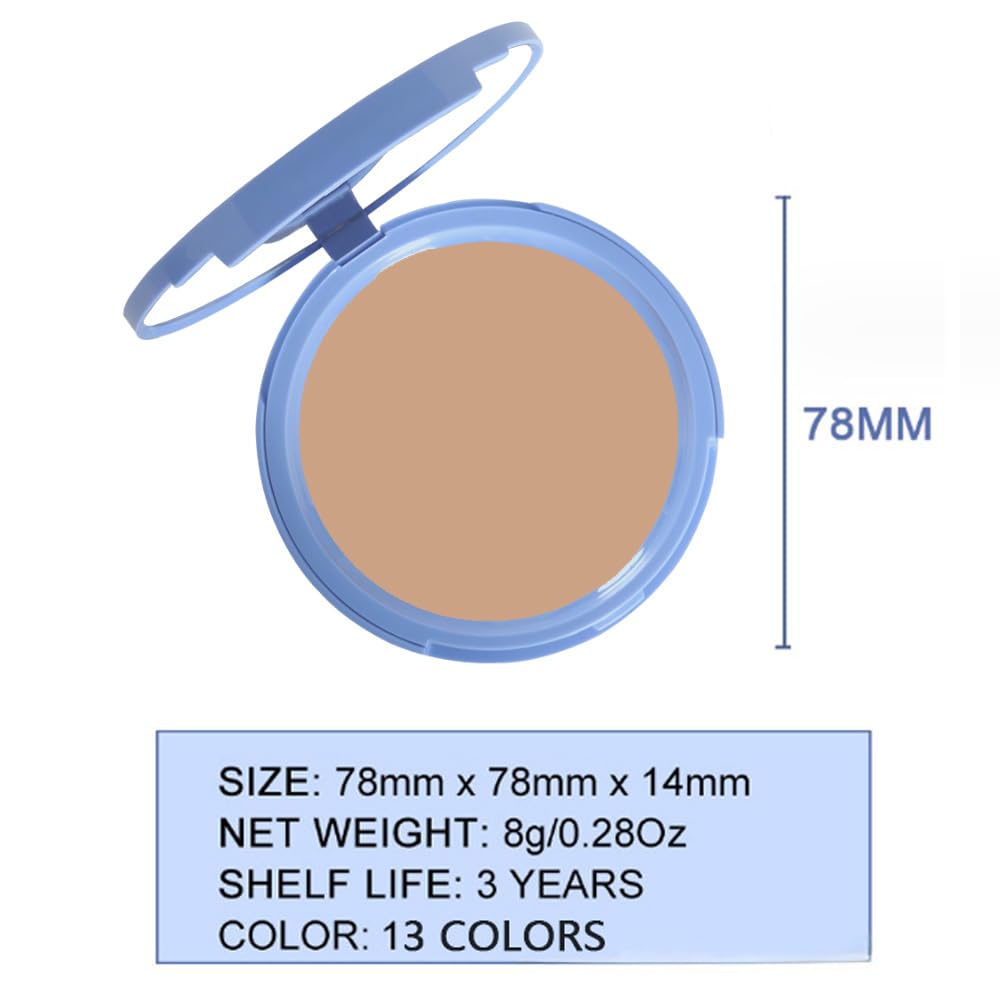 Kaely Oil Control Face Pressed Powder, Perfection Matte Compact Powder, Long Lasting Waterproof Finishing Powder Makeup, polvo compacto de maquillaje, Lightweight, Vegan, 250 Radiant Sand