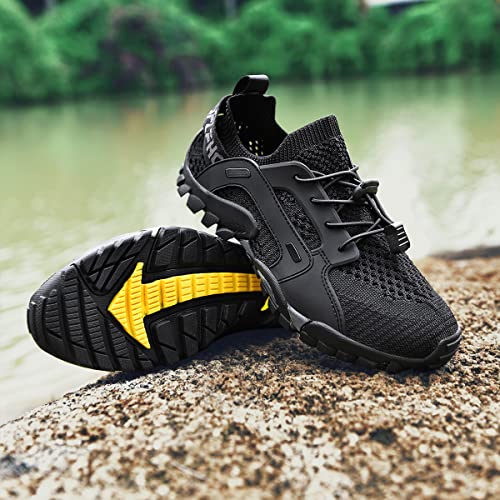 TANGYUGEN Water Shoes Mens Womens Hiking Shoes Beach Aqua Shoes Slip Resistant Lightweight Breathable Outdoor Walking Jogg...