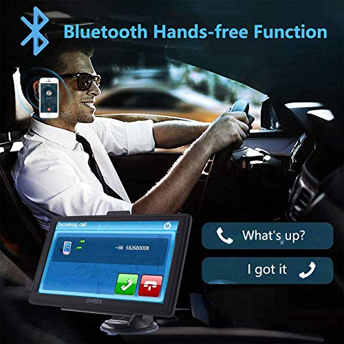OHREX N800 GPS Navigator for Car with Bluetooth, 7” Truck GPS Commercial Drivers, 2026 Maps (Free Lifetime Updates), Semi ...