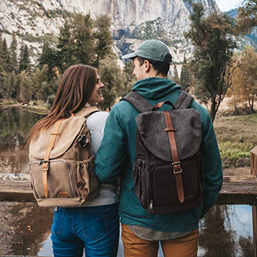 BAGSMART Camera Backpack, DSLR SLR Waterproof Camera Bag, Anti-Theft Photography Backpack with 15 Inch Laptop Compartment,...