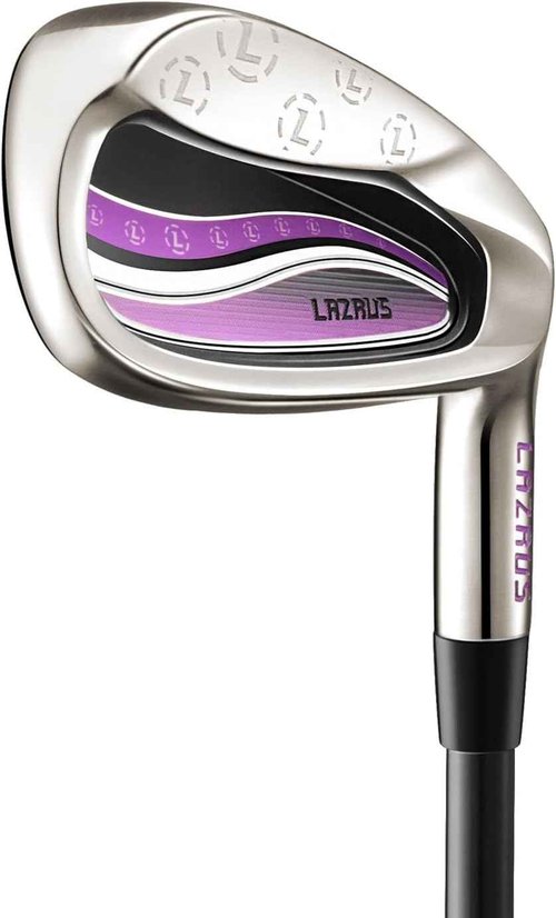 LAZRUS Premium Womens Golf Clubs Irons Right and Left Hand - Lightweight Ladies Graphite Shafts, Forgiving and Controlled Shots on The Course (RH, #5 Iron)