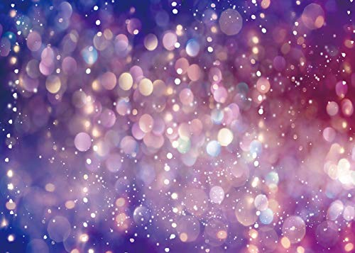 Purple Light Spots Backdrop Dreamy Glitter Dots Halos Photography Background Girl Birthday Party Baby Shower Decor Banner ...