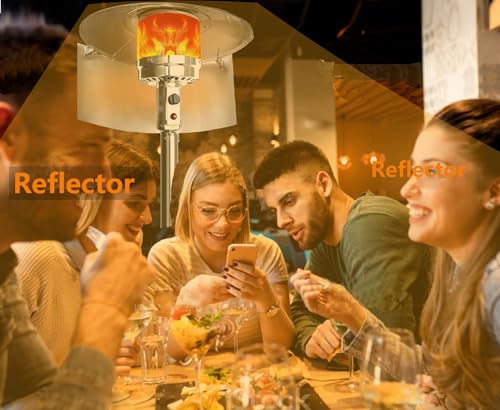 Outdoor Heaters for Patio Heater Reflector Shield Heat Shield,Portable Foldable Heat Deflector Heater Shield for Outdoor H...