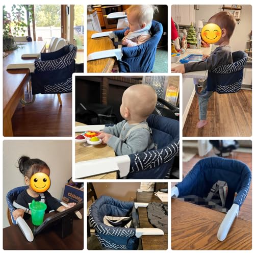 MTWML Portable High Chair for Table,Hook On High Chair That Attaches to Table,Space Saver Clip On Counter Seat for Baby,Ea...