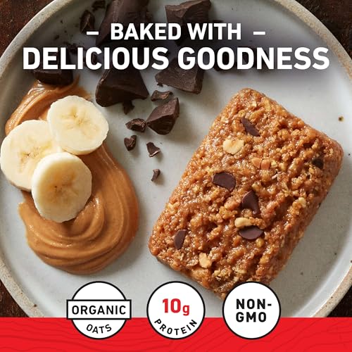 CLIF BAR - Energy Protein Bars - Peanut Butter Banana with Dark Chocolate - Made with Organic Oats - Energy Bars - Non-GMO...