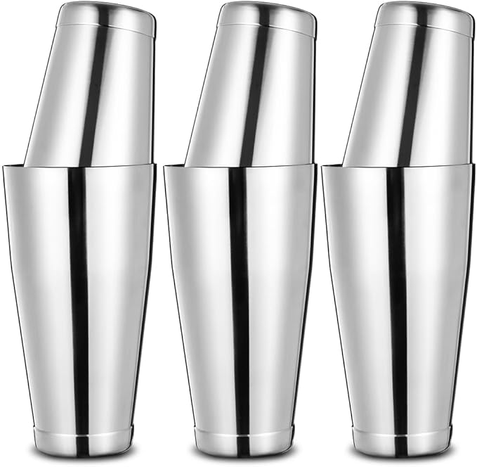 Etens Bulk Commercial Cocktail Shakers 6pc Set, Professional Boston Shakers, Weighted Cocktail Shaker Tins for Bartending...