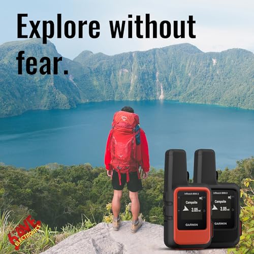Garmin inReach Mini 2 Compact Satellite Communicator, Lightweight Rugged Design, Portable Handheld GPS for Hiking, Text Me...