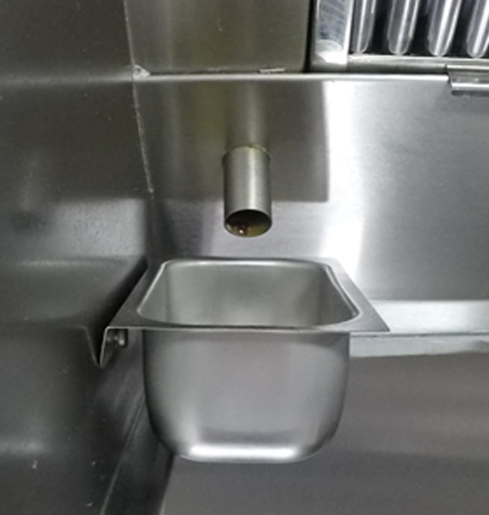 Grease Cup Holders for Commercial Kitchen Canopy Hoods - 4" Deep Drip Pan Grease Catchers for Restaurants (2)