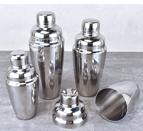 8.4 Oz Cocktail Shaker, 5.5 In x 2.5 In Stainless Steel Drink Shaker with Built-In Strainer for Bar Mixed Tools (8.4 oz)
