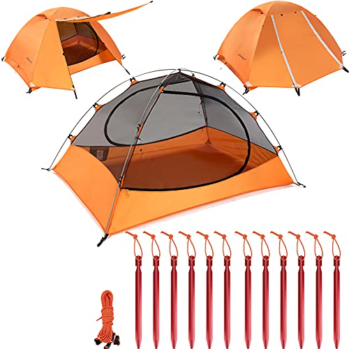 Clostnature Lightweight 2-Person Backpacking Tent - 3 Season Ultralight Waterproof Camping Tent, Large Size Easy Setup Ten...