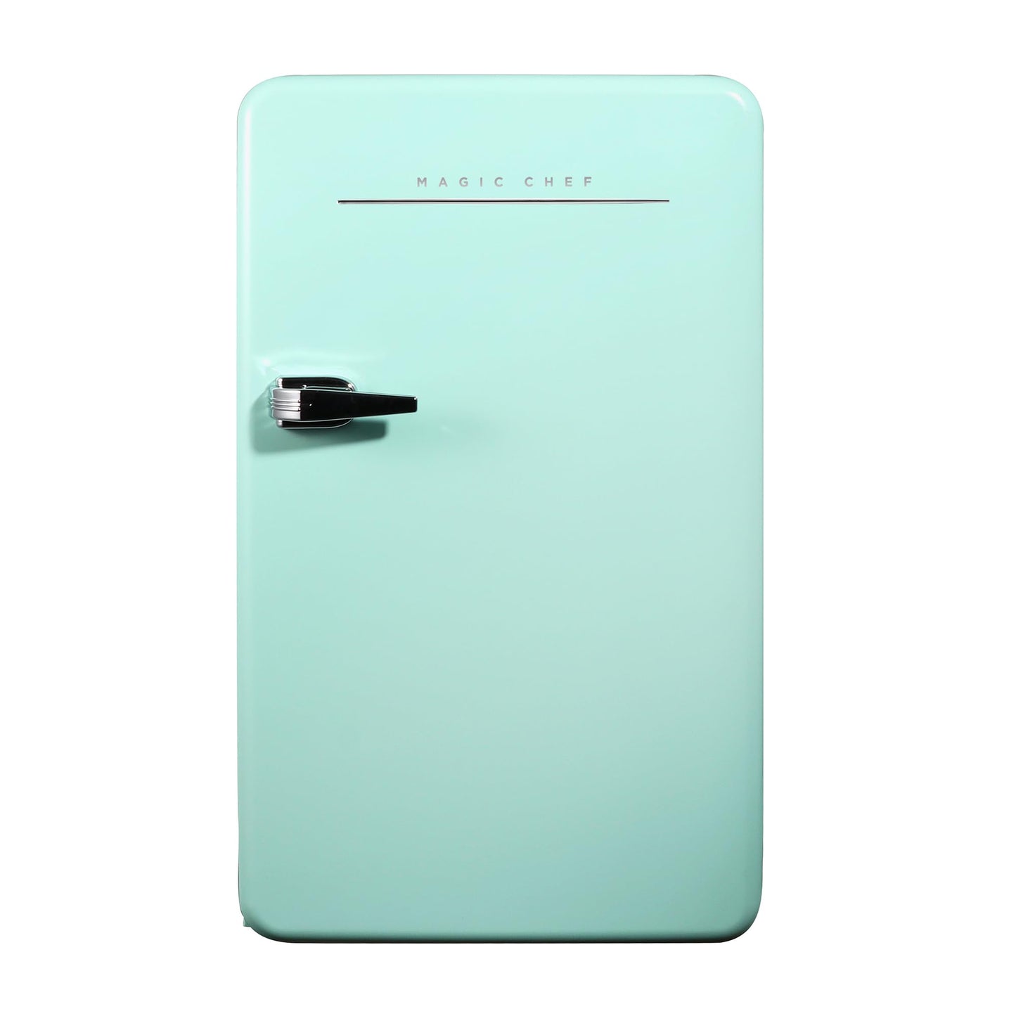 Magic Chef 17.5 in. 3.2 cu.ft. Retro Mini Refrigerator in Mint Green, without Freezer