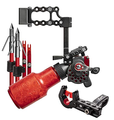 Cajun Winch Pro Reel Bowfishing Kit - Ultimate Bundle Including Winch Pro Reel, 25 Yards of 250 lbs. Line, 2 Arrows W/Pira...